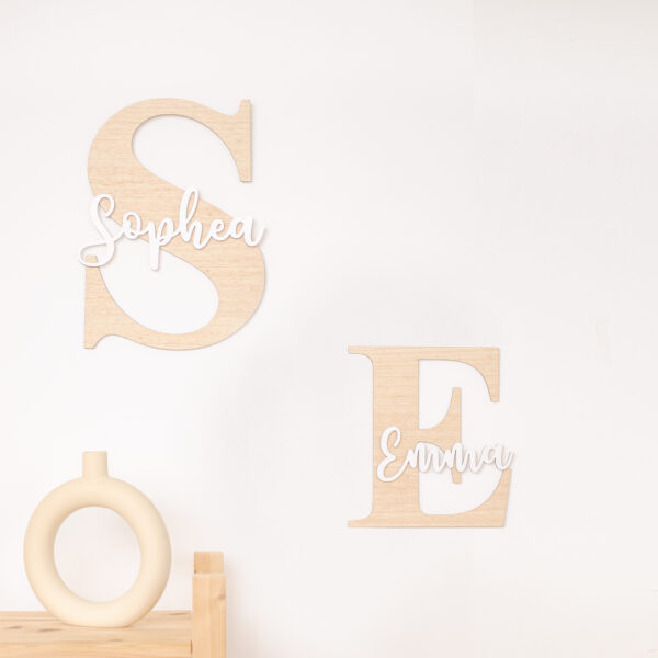 Wood Baby Name - Podo Studio